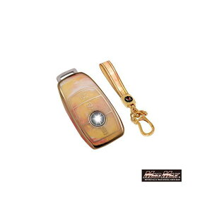 マッドマックス メルセデスベンツ専用 大理石調 TYPE B TPUスマートキーケース(オレンジ) MM50-B12-BE04