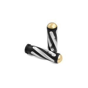 �P���Y�t�@�N�g���[ Neo Fusion Spiral Black/Machine/Brass end caps 08up TBW Touring Throttle by wire 1-019