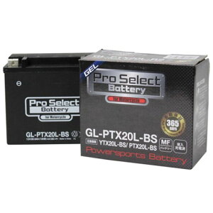 【メーカー直送】プロセレクトバッテリー プロセレクトバッテリー GL-PTX20L-BS(YTX20L-BS 互換)(液入) 汎用 PSB110
