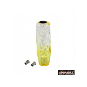 マッドマックス ツイストシフトノブ 泡 150mm 変換アダプター付(クリア/イエロー) MM75-0054-CLY
