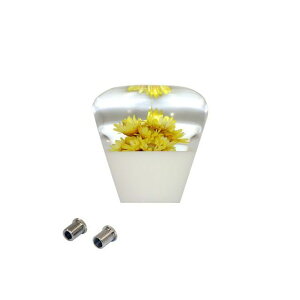 マッドマックス 水中花 シフトノブ ショート TYPE2 50mm 変換アダプター付(イエロー) MM75-0050-YE