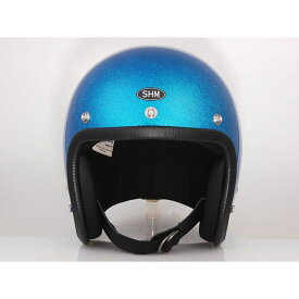 SHM SHM Lot-504（ブルー） サイズ：L（59～60cm） HSHM504-3-3 SHM ジェットヘルメット バイク