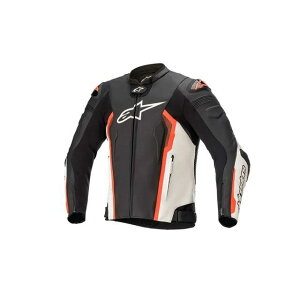ApCX^[Y MISSILE v2 LEATHER JACKETi1231 BLACK WHITE RED FLUOj TCY 52 3100122