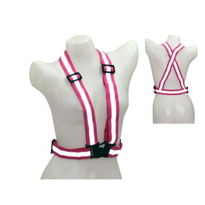 マッドマックス 夜間作業用 反射板ベスト 安全ベスト ランニングベスト(ピンク) MM60-0059-PK