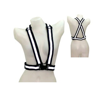 マッドマックス 夜間作業用 反射板ベスト 安全ベスト ランニングベスト(ブラック) MM60-0059-BK