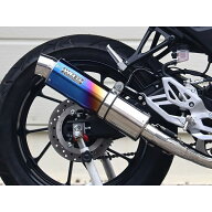 ダブルアールズ JMCA フルエキゾースト ラウンド・焼き色チタンサイレンサー LS2140JM