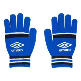 正規品／umbro UUAWJD54 ニットグローブ（ブルー×ネイビー） サイズ：F UUAWJD54 アンブロ アウトドア用ウェア キャンプ