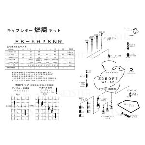 L[X^[ RLbg Z250FT/Z250iA1-A2j/ELu^[pLu^[ I[o[z[ZbeBOp[cZbg Z250FT/Z250 FK-5628NR