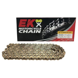 江沼チェーン QXリングシールチェーン EK415RR-X MLJ(ゴールド) 汎用 リンク数 76L JAN_4571291807556