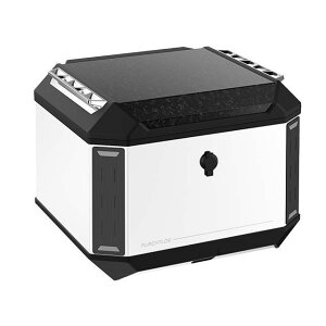 フルヒトロス リアボックス 50L RANGER TOP CASE ADV トップケース バイク用 アルミ製 防水 大容量 収納(クールホワイト) FU08TCXX005002EX