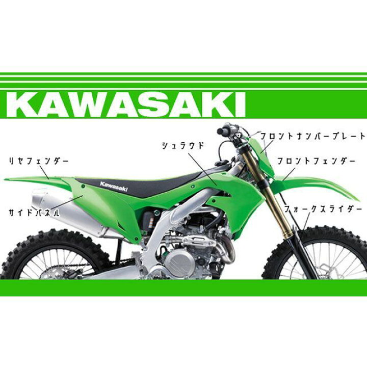 楽天市場】ユーフォー シュラウド（KXグリーン） KX250/F KX450/F 