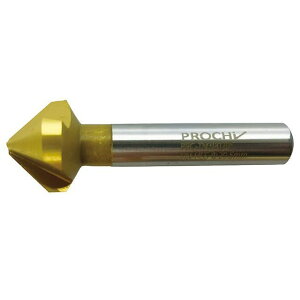 プロチ PRC-TN390063 TINコート HSSカウンターシンク90°3枚刃 刃径6.3mm PRC-TN390063
