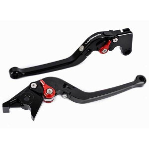 SPEEDRA アジャストレバー スタンダード可倒式(レバー本体カラー:ブラック) XMAX250 アジャスターカラー レッド LVAG091BK-RD