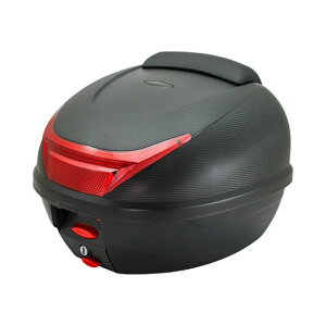 マッドマックス オートバイ用 リアボックス カルボン38 バックレスト付 34L(カーボン調/ブラック、リフレクター/レッド) 汎用 MM18-E38B-01R