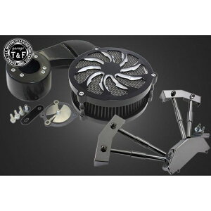 ガレージT&F スティード400 ラグジュアリータイフーン&プッシュロッドカバーSET(コントラスト) スティード400 VLX/VCL/VSE/VLS ・7081220