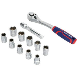 WORKPRO WP202586 1/2DR�\�P�b�g�����`�Z�b�g 10-22mm 12�_�� WP202586