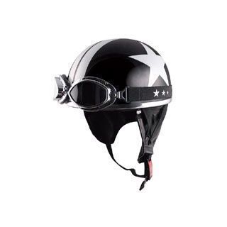 【雑誌付き】SPEEDPIT ハーフヘルメット CL-950DX VINTAGE ヴィンテージ カラー：パールブラックスター サイズ：DEEP  FREE（58-60cm未満） スピードピット | パークアップバイク 楽天市場店
