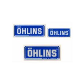 OHLINS クリアステッカー カラー：青 サイズ：W55mm×H25mm ・0191-03 オーリンズ ステッカー 日用品