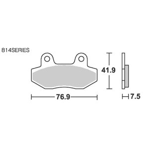 �G�X�r�[�G�X �u���[�L�p�b�h 814HF �X�g���[�g�i�Z���~�b�N�j RX125SM 777-0814000