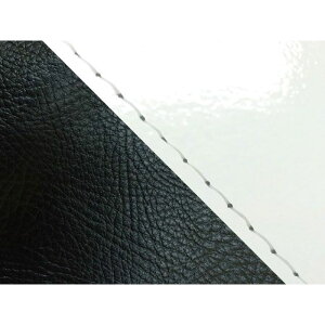 グロンドマン KSR50/80(KMX50B/80B) 国産シートカバー 張替 エナメルホワイト KSR50/80 ツートン生地 黒 仕様 透明ステッチ GH13KC5837S0