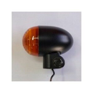 シージーシー 150型(丸)ウィンカーランプ2個セット 汎用 ボディカラー ブラック レンズカラー アンバー 60044