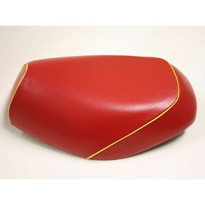 グロンドマン ジョグ(3KJ) 国産シートカバー 赤 ジョグ タイプ 被せ 仕様 黄パイピング GR23YC40P100