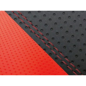 Grondement CBR1000RR（SC57） 国産シートカバー 張替 エンボス黒＆エンボスレッド 仕様：赤ダブルステッチ 適合：ダブル（リア側） GH5575HC827SW40 グロンドマン シート関連パーツ バイク CBR1000RRファイヤ…
