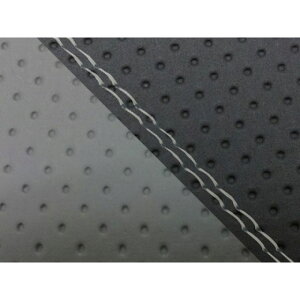 グロンドマン CBR1000RR(SC57) 国産シートカバー 張替 エンボス黒&エンボス灰 CBR1000RR 仕様 透明ダブルステッチ 適合 シングル(フロント側) GH5574HC812SW0