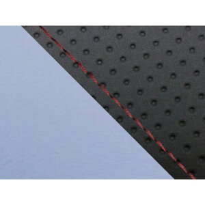 グロンドマン CBR1000RR(SC57) 国産シートカバー 張替 エンボス黒&ライト青 CBR1000RR 仕様 赤ステッチ 適合 ダブル(リア側) GH5575HC834S40