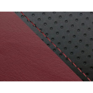 グロンドマン CBR1000RR(SC57) 国産シートカバー 張替 エンボス黒&ワインレッド CBR1000RR 仕様 赤ステッチ 適合 シングル(フロント側) GH5574HC835S40