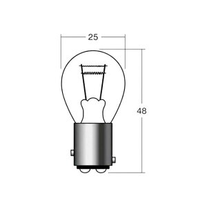 �y���[�J�[�����z�G�i�W�[�v���C�X �X�g�b�v�e�[���� 12V21/5W S25 BAY15D �ėp NBV011