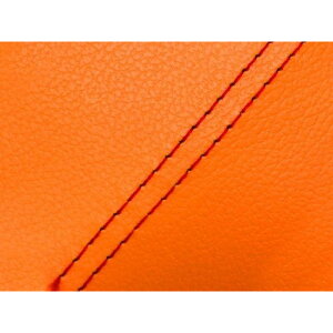 グロンドマン エイプ50 国産シートカバー 張替 オレンジ エイプ50 仕様 赤ダブルステッチ GH79HC140SW40