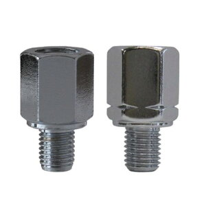 タナックス ネジ径変換アダプター(10mm→8mm) 一般車 カラー クロームメッキ CM-1