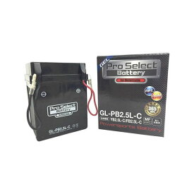【メーカー直送】Pro Select Battery GL-PB2.5L-C（YB2.5L-C互換） ジェルタイプ 液入り充電済み PSB174 プロセレクトバッテリー バッテリー関連パーツ バイク