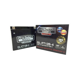 【メーカー直送】Pro Select Battery GL-PT14B-4（GT14B-4互換） ジェルタイプ 液入り充電済み PSB119 プロセレクトバッテリー バッテリー関連パーツ バイク