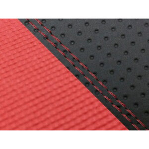 グロンドマン グロム 国産シートカバー エンボス黒&スベラーヌレッド グロム タイプ 張替 仕様 赤ダブルステッチ GH5568HC844SW40