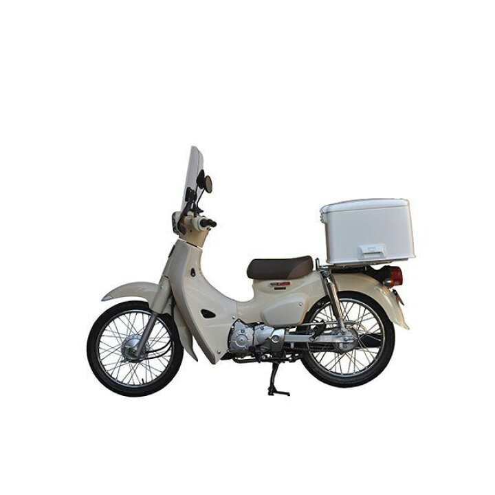 楽天市場 メーカー直送 Af スーパーカブ110 スーパーカブ50 汎用 ツーリング用ボックス 集配用キャリーボックス 旭風防 パークアップバイク 楽天市場店