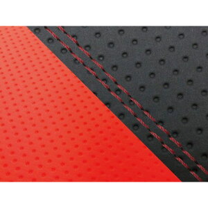 グロンドマン ダンク(AF74) 国産シートカバー 張替 エンボス黒&エンボスレッド ダンク 仕様 赤ダブルステッチ GH5561HC827SW40