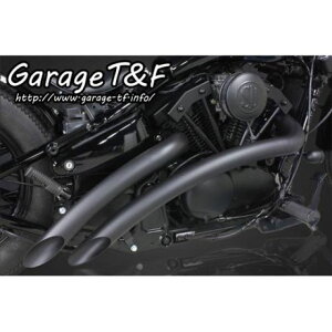 ガレージT&F ベントマフラー(ブラック) タイプ1 バルカン400 バルカン400クラシック ・VUL400VTML01BK
