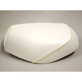 グロンドマン リトルカブ 国産シートカバー 白 リトルカブ タイプ 張替 仕様 黄パイピング GH14HC20P100