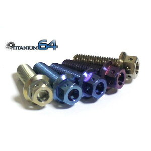 �`�^�j�E��64 �t�����W�w�b�h�{���gM8×25mm P1.25 �ėp �J���[ �z�Ɏ_�� �`�^�j�E���u���[ 64FH-0825C