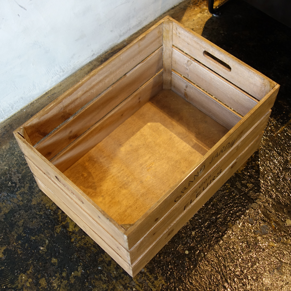 【楽天市場】ヴィンテージ加工 Lサイズ 木箱 ウッドボックス USA