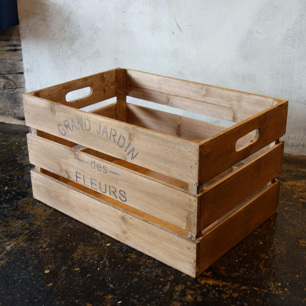 楽天市場ヴィンテージ加工 Mサイズ 木箱 ウッドボックス