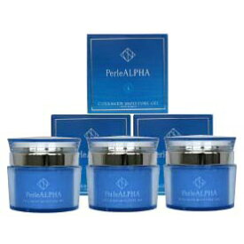 スーパーSALE！　美容液 化粧水 乳液 保湿 クリーム　コラーゲンペプチド 3本セット PerleALPHA ペルルアルファ マリンモイスチャーゲルクリーム オールインワン フォーインワン 内容量50g/1本あたり ＜当店オリジナル＞