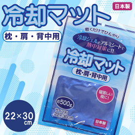 繰り返し使える 冷却マット 枕・肩・背中用 約22x30cm 数量限定 寝苦しい夜に 敷くだけでひんやり 冷却ジェルとアルミシートで熱中対策 お手入れ簡単 アウトドア おすすめ キャンプ 寝苦しい夜 ヒンヤリ 枕だけでなく肩や腰にあてて、寝やすい夜を