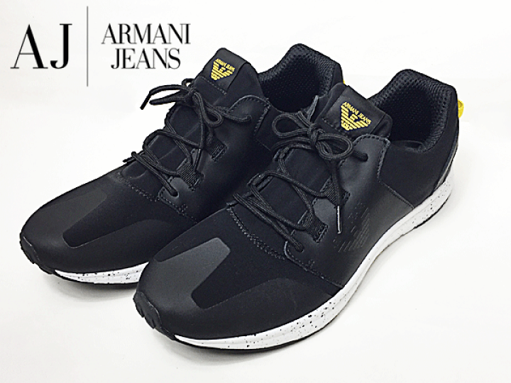 ARMANI JEANS■アルマーニジーンズ レースアップスニーカー 黒 楽天市場】アルマーニ ジーンズ スニーカー ARMANI JEANS 935037