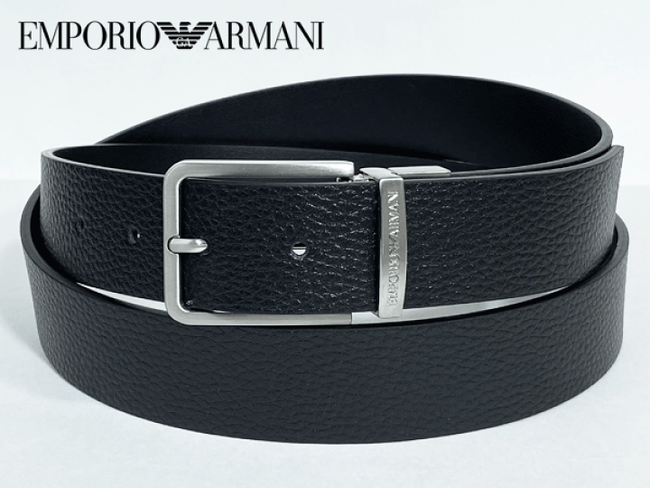 3年保証 即日出荷 新品 エンポリオアルマーニ ベルト ブラック