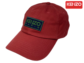 ケンゾー パリ KENZO PARIS 帽子 C6 5AC911 F32 21 ネイビー系 刺繍ロゴタグ付き ボルドー系 ベースボール キャップ 野球帽子