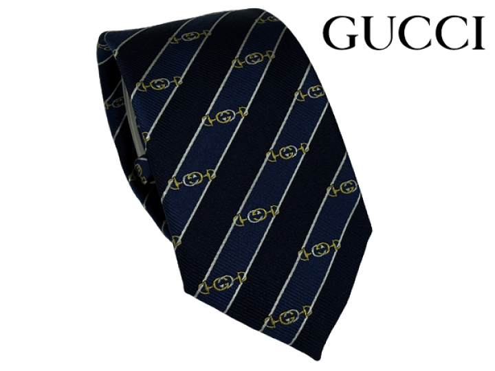 未使用品！GUCCI 現行タグ ナロータイ ネイビー ストライプ ワンポイント Amazon | GUCCI(グッチ)ネクタイ メンズ ビー（ハチ）ハニーストライプ