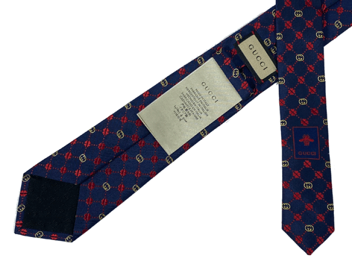 美品 グッチ ネクタイ ハイブランド GG柄 インターロッキング 光沢 希少 紺 美品 グッチ ネクタイ ハイブランド GG柄 インターロッキング